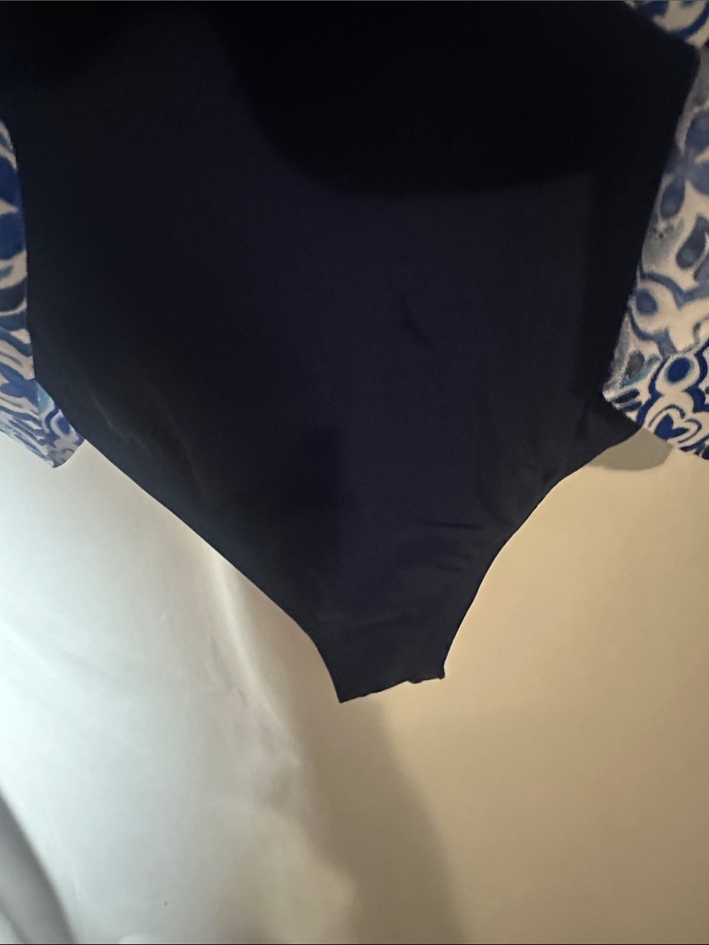 Swim Solutions Blue & White Pattern One-Piece Swimdress - Picture 3 of 13